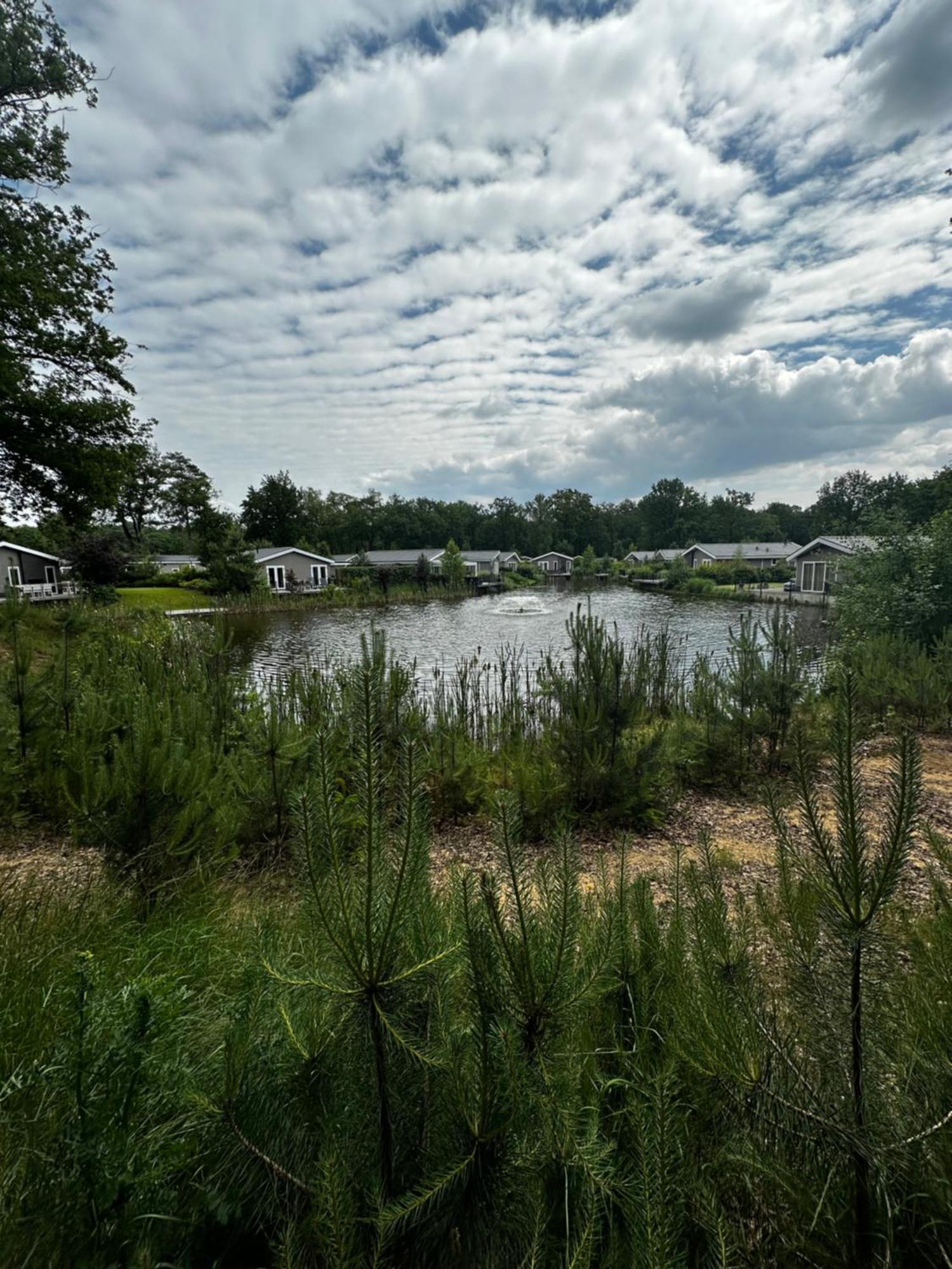 Dubbele Chalet Op Recreatiepark Topparken Op De Veluwe In Beekbergen Met Grote Vrije Tuin En Eigen Parkeerplaats Kültér fotó